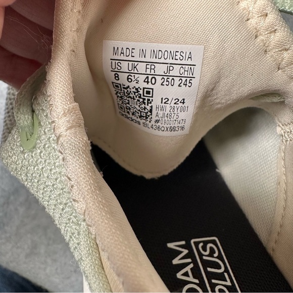 Adidas Cloudfoam Plus Women's Running Shoes Light Green Size 8 Athletic Sneakers - Picture 6 of 8